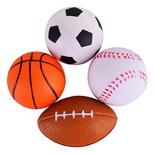 Top 5 Best Selling mini sports stress balls basketballs fun 6pack with