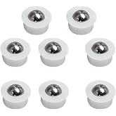Small Ball Transfer Bearing Mini Table Conveyor Roller Unit 1/3inch | 10 Pieces for Transmission, Furniture,Wheelchair Nylon and Stainless Steel