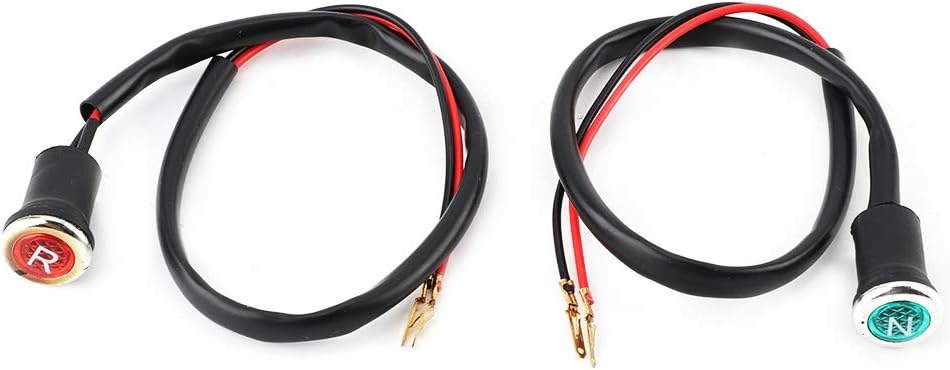 LED Indicator Light Lamp Pilot Dash Directional, Motorcycle Red Green Indicator Light Reverse and Neutral Gear Shifter Indicator Light