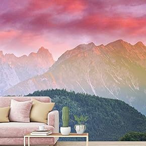 signwin Wall Mural Foggy Forest Removable Self-Adhesive Wallpaper...