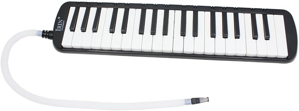 ammoon 37 Piano Keys Melodica Pianica Musical Instrument with Transport Bag for Students Beginners Children black