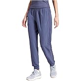 adidas Women's Pacer All Gym 3-Stripes Woven Mid-Rise Pants