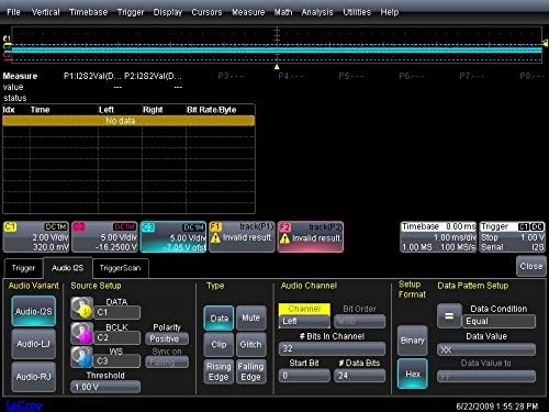 LeCroy WSXs-AudioBus TD AudioBus Trigger and Decode for WaveSurfer MXs-B and MSO MXs-B Oscilloscopes