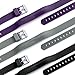 For Fitbit Flex 2 Bands,Vetoo Replacement Band with Stainless Steel Buckle and Fastener for Fitbit Flex 2,Adjustable Accessories Bracelet & Strap for Small and Large Wrists,3 Packs (Black+Purple+Gray)