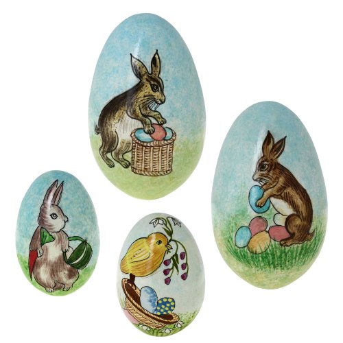 VintageStyle Paper Maché Easter Eggs to Fill Yourself