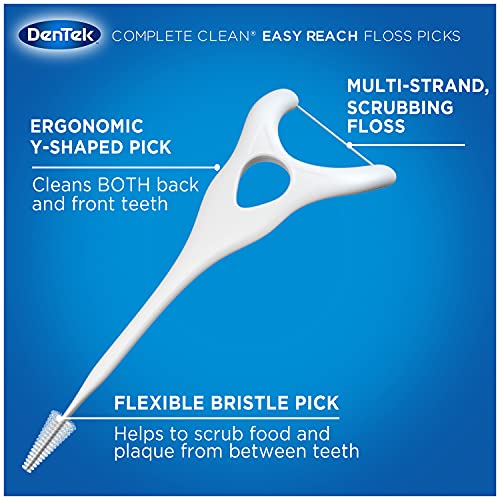 DenTek Comfort Clean Sensitive Gums Floss Picks, 75 Count (pack of 6