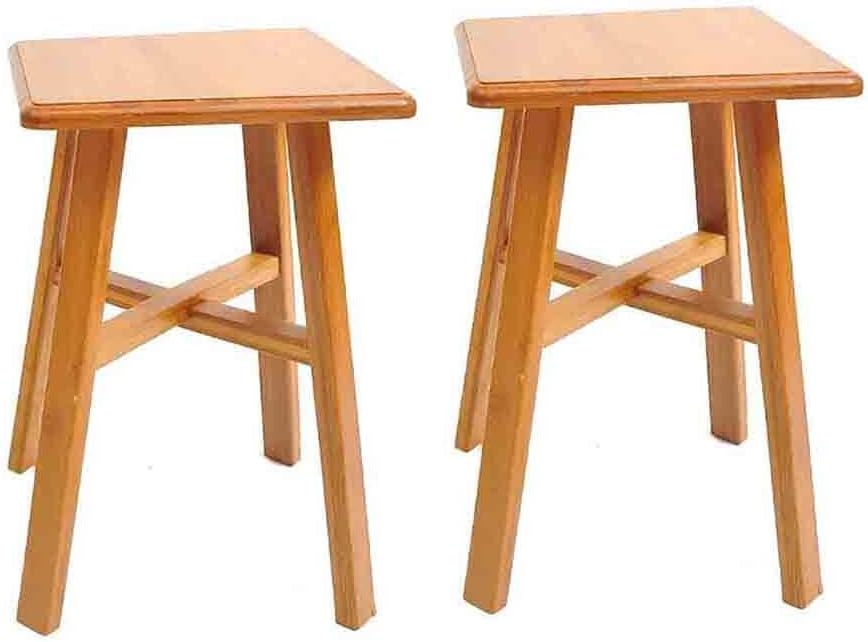 YCSD Taburete De Bambú Sin Respaldo Inicio Cocina Desayuno Comedor