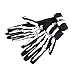 Tinksky Halloween Skeleton Gloves Long Arm Full Finger Gloves Costume Cosplay Party Halloween Costumes 1 Pair