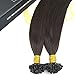 Sunny 18inch #2 Dark Brown Pre Bonded Keratin Fusion nail U Tip Long Straight Remy Human Hair 1g/s Total 50g Utip Hair Extensions