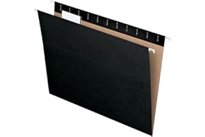 Pendaflex Essentials Hanging Folders, Letter Size, Black, 25 per Box (81605)