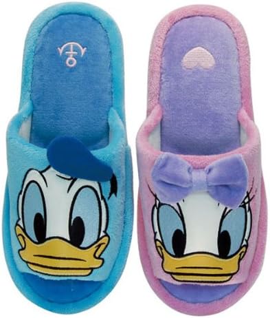 Amazon 外縫いスリッパ ルームシューズ ペアダイカット ドナルドダック デイジーダック ディズニー ニッポンスリッパ ホーム キッチン 通販