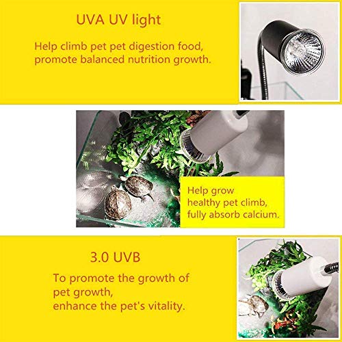 STKYGOOD 75W UVB Light UVA Bulb E27 Heating Lamp,110V Full Spectrum Reptilian Lamp Lizard Lamp UV Heating Lamp Spot Lamp for Turtle Aquarium Aquatic Reptile Lizard Habitat Heat Lighting (4 Packet)