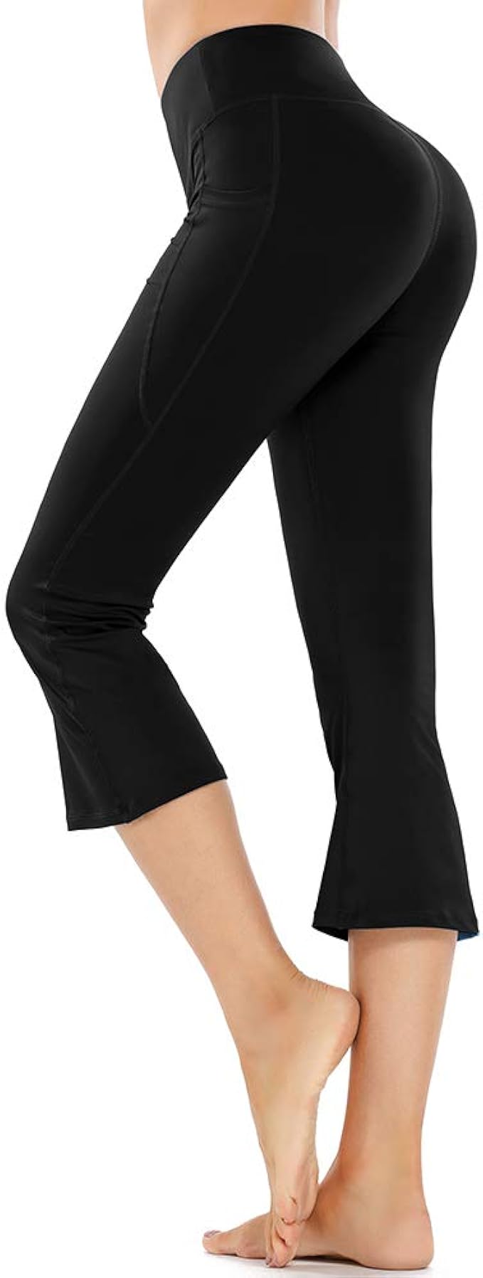 flare capri leggings