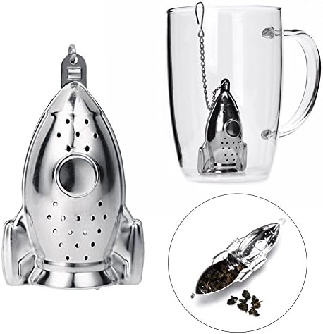 Loose Leaf Tea Infuser - 1 Piece Stainless Steel Rocket Shape Tea Infuser Loose Leaf Tea Strainer Herbal Spice Infuser Filter - Stainless Steel Tea Infuser - Loose Tea Steeper