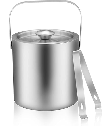 Kraftware Pastimes Ice Bucket - 3 Quart Capacity, Process Blue, Insulated, Leatherette Wrap Design - View #12