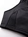SYROKAN Sports Bras for Women High Support Mesh Full Coverage Racerback Wireless No Bounce Running Bras Black XX-Large