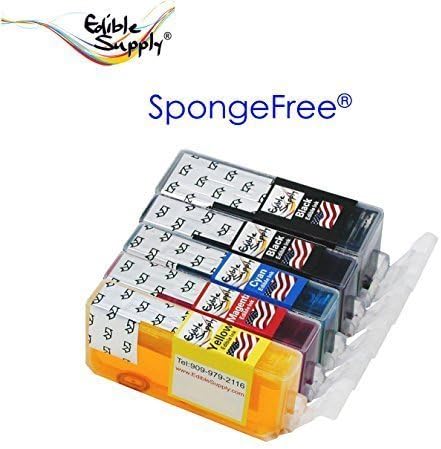 Edible Supply Edible Ink Cartridge Combo Set for Canon PGI-5BK/CLI-8CMYK by Edible Supply