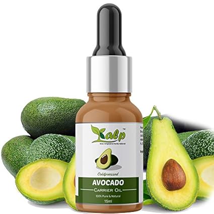 Kalp Avocado oil-100% Natural Moisturizer For Hair, Face & Skin Rich with Retinol & Vitamin E To Reduce Wrinkles & Dryness (15ML)