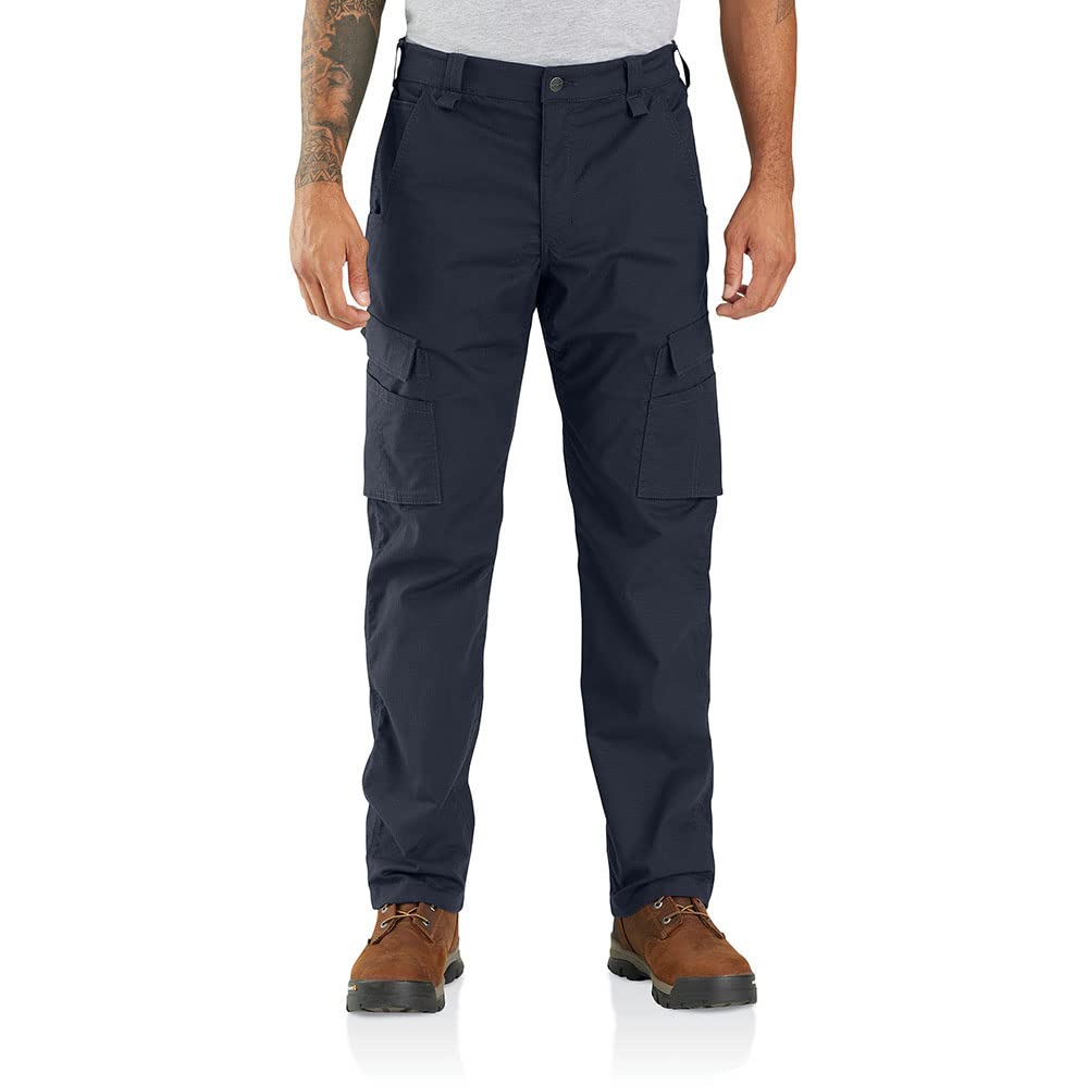Photo 1 of Carhartt Men's Relaxed Straight Force Ripstop Cargo Pant, Navy, W31 x L30