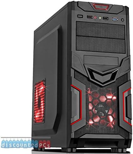 Discountedpcs AMD FX6300 SIXCORE,1000GB HD,16GB DDR3 1600MHZ,750W PSU,Nvidia GTX 950 2GB,RED DEVIL CASE,ATI GRAPHICS,NO OPERATING SYSTEM