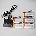 Wwman 5pcs 3.7V 450mAh Battery and charger for Udi U27 U941 U941A U841 U843 U842 transmitter RC quadcopter drone spare parts