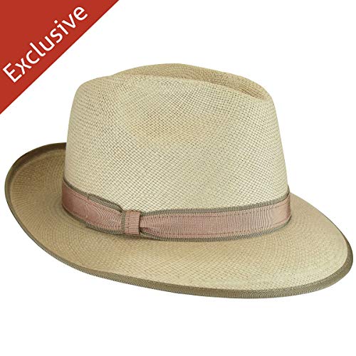 Bollman Hat Company Women Cindy G. Fedora - Exclusive Oatmeal L
