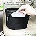 MATCC Car Garbage Can Magic Straps Car Trash Bin Waterproof Thick Litter Bag Car Storage Bag Back Seat Organizer