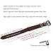 Carty Replacement Watch Band Strap Vintage Handmade Crazy Horse Leather Zulu NATO 22mm Dark Brown