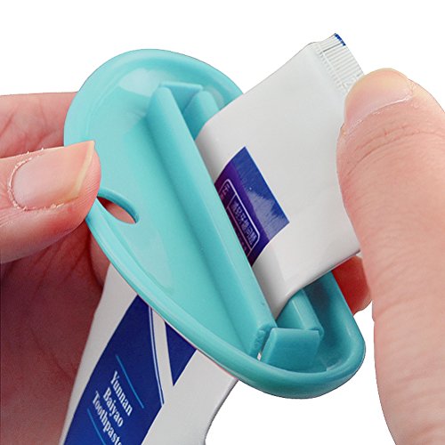 Toothpaste Clip,Bagvhandbagro Multi-functional Tube Squeezer Cleanser Toothpaste(2 PCS) [Random Color] - Thumbnail 2