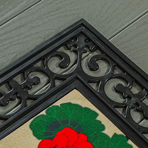 Evergreen Flag Beautiful Cutout Fleur Scroll Durable Sassafras