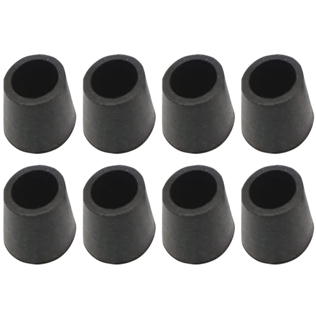 Luxshiny 8 Pack Round Black Rubber Silicone Furniture Pads - Kitchen Countertop Protectors with Non-Slip Feet