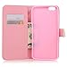 MOLLYCOOCLE iPhone 6s Plus Wallet Case, Flower Floral PU Leather Flip Folio Wallet Case with Kickstand Credit Card Holder Lightwight Slim Shockproof Soft TPU Bumper Cover for iPhone 6 Plus