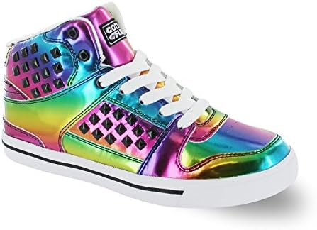 Gotta Flurt Hip Hop HD II Lace Up 3/4 Top High Top Sneaker, Multi/White, 9