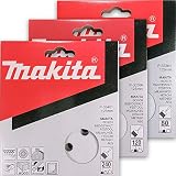 Makita 30 Piece - Multi Grit Sanding Disc Set For 5" Random Orbit Sanders - For Wood, Metal & Plastic - 80, 120 & 240 Grit | 8 Hole Hook-And-Loop Sandpaper
