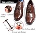 Koollaces No Tie Elastic Slip on Dress Shoelaces, Silicone Shoelaces Patented Anchor Type (10pcs Brown)