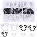 Hilitchi 52-Pcs Heavy Duty Speedy Double Snap Grip Plastic Nylon Ratcheting Hose Clamps Assortment Kit