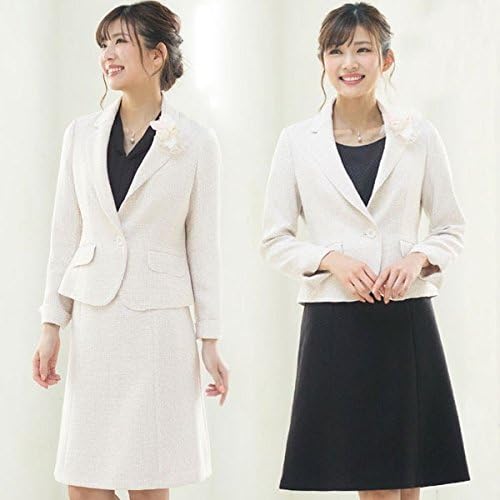 Amazon リュリュ Ryuryu Web限定 ブライトファンシーツイード ダイヤ柄ジャカードワンピ3点スーツ スーツ 通販