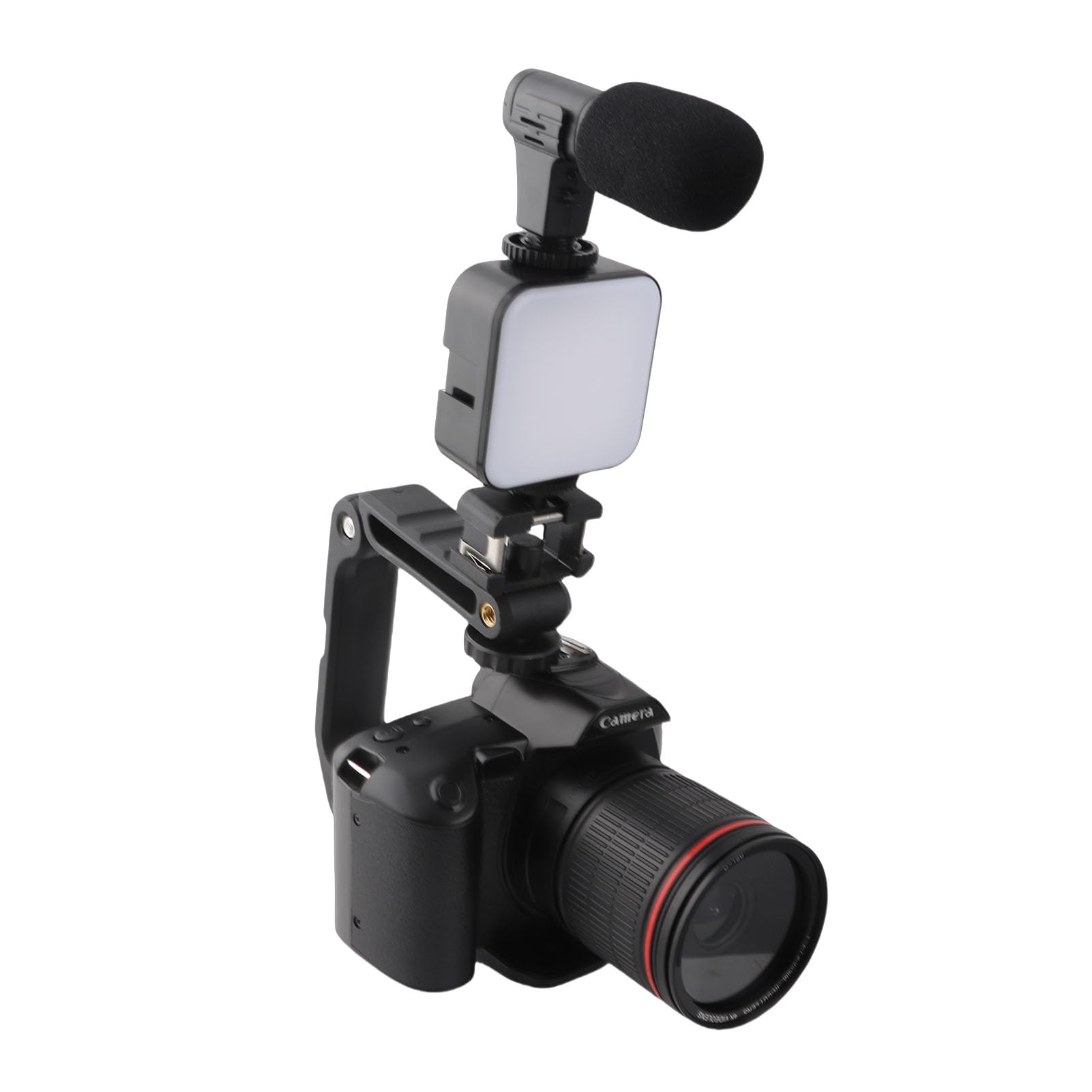 4K 64MP Digital Camera with Microphone, HD Night Vision WIFI Video Camera Camcorder with Fill Light, 16x Digital Zoom, 3.0inch IPS Screen, 120 Degree Wide Angle Vlogging Camera