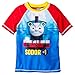 Thomas & Friends Boys Rash Guard Swimwear Top (2T, Sodor Blue/Red)