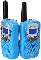 Upgrow 2X Walkie Talkies Set Kinder Funkgeräte 3KM Reichweite 8 Kanäle mit Taschenlampe Walki Talki Kinder (rosa)