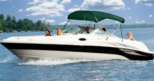 6.25oz Complete Full Boat Bimini TOP Sunshade TOP Set for SEASWIRL Striper 1851 DC Fish & SKI O/B 2002-2002