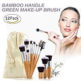 Makeup Brush Set 12 Pieces Unicore Design Professional Face Eyeliner Blush Contour Foundation Beauty Cosmetic Brushes Kit for Powder Liquid Cream Plus Bonus Cleaner Holder Colorful Hair