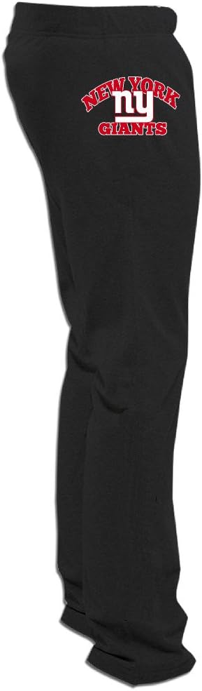 ElishaJ Men's New York Sport Football Team Light Weight Running Sweaterpants Black