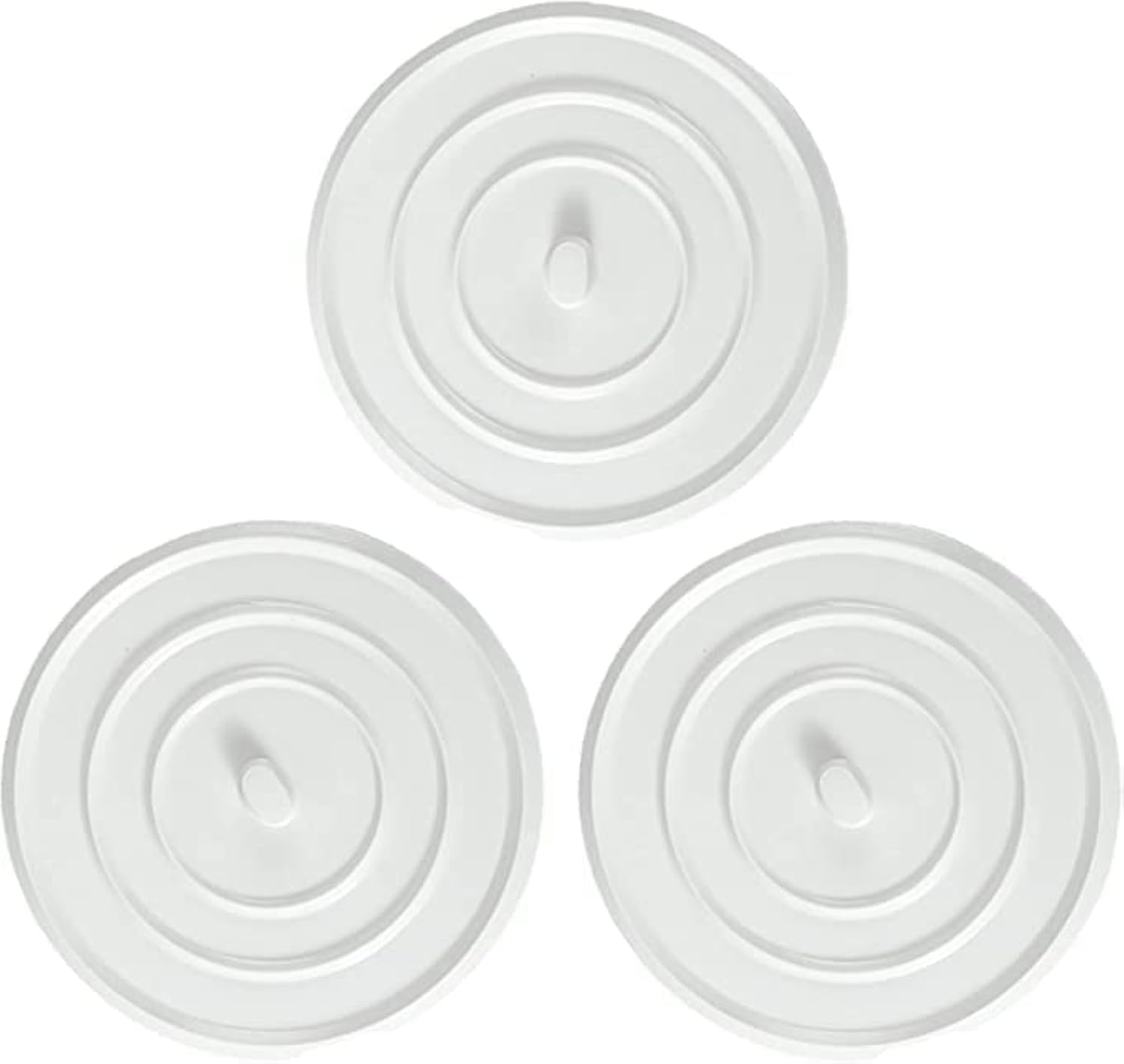 3 Pack 4.5-Inches Silicone Bathtub Drain Stopper Plug Sink Plug Universal Sink Stopper and Travel Plug for Kitchens, Bathrooms and Laundries