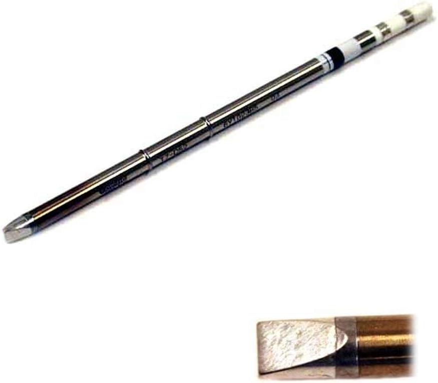 Hakko T15-D52 Soldering Iron Tip Chisel Shape 5.2mm x 7mm x 8mm for FM-2027 / FM-2028 Silver, Multicolor, 5.2mm x 8mm