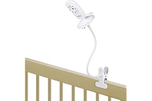 WOCHEL Universal Baby Monitor Mount for ANMEATE SM24, Arlo, Motorola, Owlet Cam and Most Other Baby Monitors, Flexible Gooseneck Baby Monitor Holder for Crib Without Tools or Wall Damage
