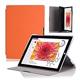 MoKo Microsoft Surface 3 Case - Ultra Slim Lightweight Smart-shell Cover Case for Surface 3 10.8 inch 2015 Version Windows 8.1 Tablet, ORANGE