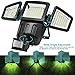 ANKO Solar Powered Motion Sensor Light, 182 LED 1000 Lumen Adjustable Head IP44 Waterproof Outdoor Security Light with 3 Control Dials for Patio, Deck, Yard, Garden, Driveway, etc