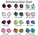 2 Stone Mother's Birthstone Ring: Personalized Sterling Silver Mom's Multistone Family Ring. Two Swarovski Crystals. Christmas, Mother's Day