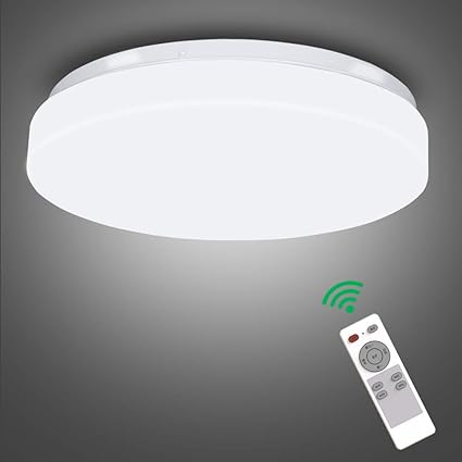 Amazon Ledシーリングライト 4畳 6畳 24w リモコン付き 調光タイプ 常夜灯 モード スリープタイマー 照明器具 昼光色 おしゃれ 天井照明 照明器具 リビング 居間 寝室 子供部屋 和室 台所 食卓 玄関 廊下 物置 洗面所 トイレ 一人暮らし ２年保証 Pse認証済